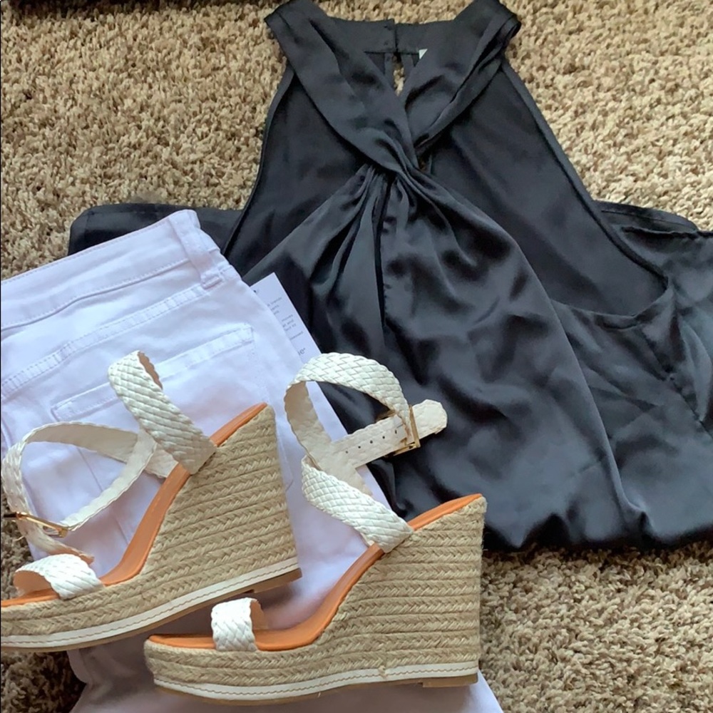 Slate grey blouse
